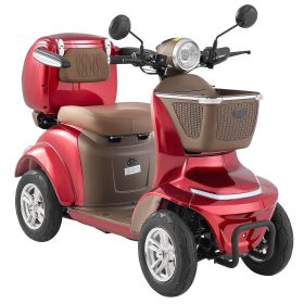 VEVOR Heavy Duty 4-Wheel Mobility Scooters for Seniors & Adults, 500lbs Capacity, 21.5 Miles 3-Speed Long Range (Default: Default)